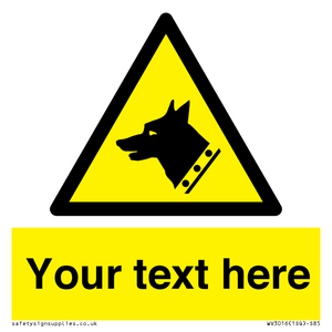 Custom Warning: Guard dog